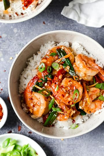 For a quick and easy weeknight stir-fry, you will love this Asian honey garlic shrimp recipe! It's sweet, spicy, savory, and so good!! 