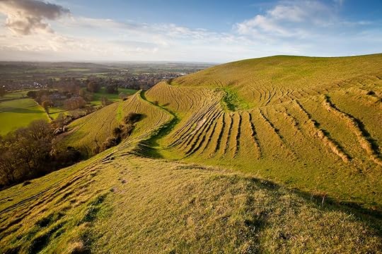 The famous prehistoric hill fort in North Dorset with the Blackmore Vale beyond