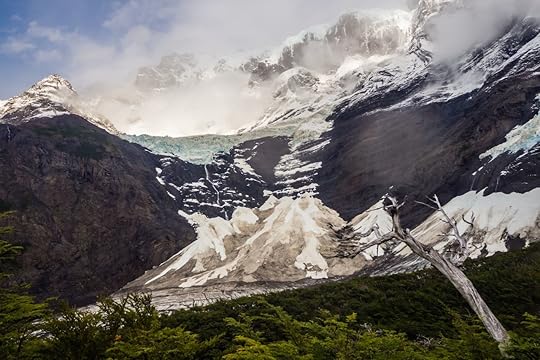 View of Cerro Grande Paine from French Valley in Paine National Park Torres, Chile
