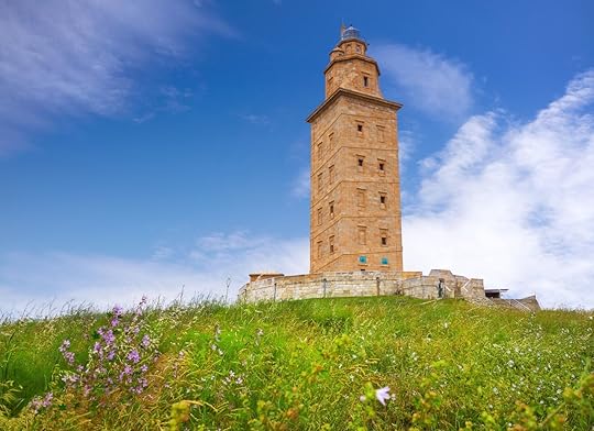 Coruna Hercules tower in Galicia Spain