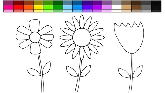 Spring Flower Coloring Sheets