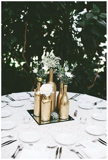 Spray Paint Wine Bottles For Wedding