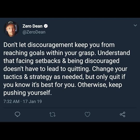 Don't let discouragement keep you from reaching your goals