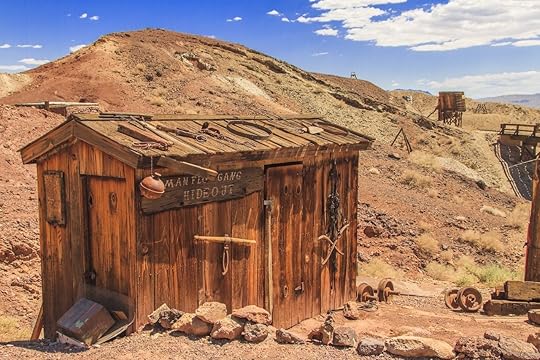 Old building in the Calico Ghost Town in San Bernardino County, California