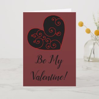 Heart Swirl Holiday Card