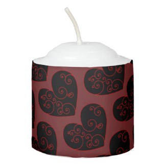 Heart Swirl Votive Candle