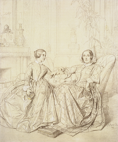 Jean Auguste Dominique Ingres comtesse_charles_dagoult,_nee_marie_de_flavigny,_and_her_daughter_claire_dagoult-huge