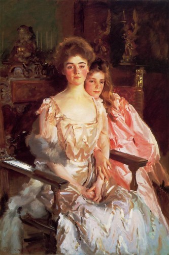 John Singer Sargent mrs._fiske_warren_and_her_daughter_rachel-large