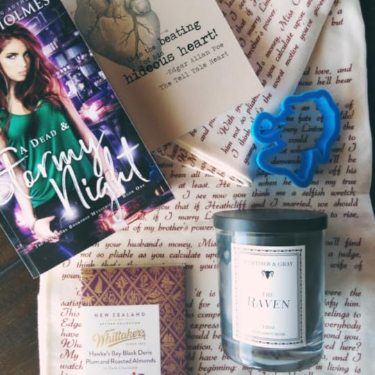 items for Steffanie Holmes Nevermore Bookshop giveaway.