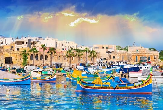 Marsaxlokk village harbor of Malta