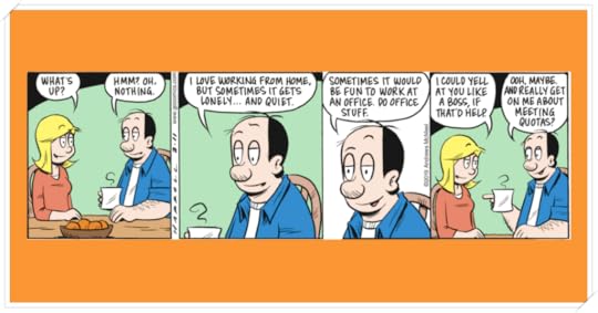 Adam at Home, cartoon, loneliness, Back to Human, lonely at work, workplace loneliness