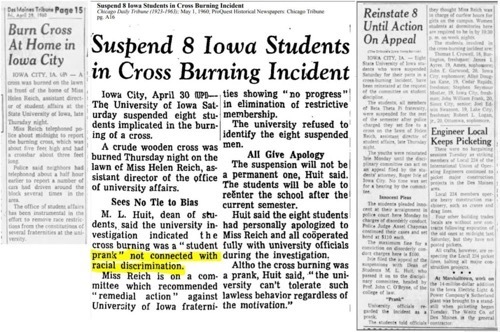Ic cross burning 1960