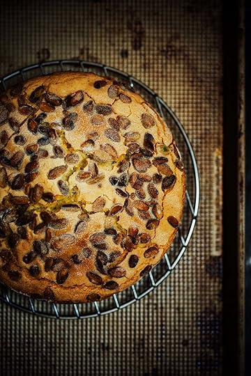 toasted pistachio and rosewater scented olive oil cake Nik Sharma for @SFChronicle