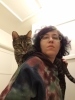 Cat on shoulder