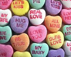 Image result for candy heart messages