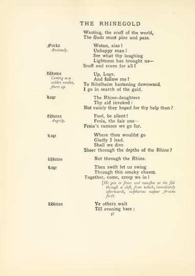 A page from Das Rheingold, note the Old English phrasing.