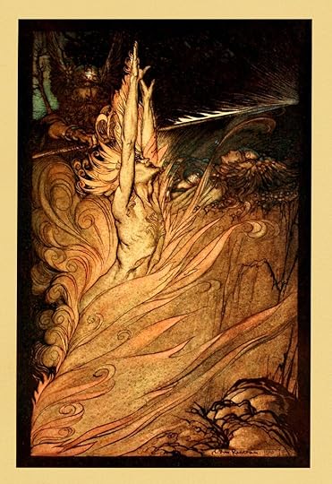 Loge, the Norse deity of fire.