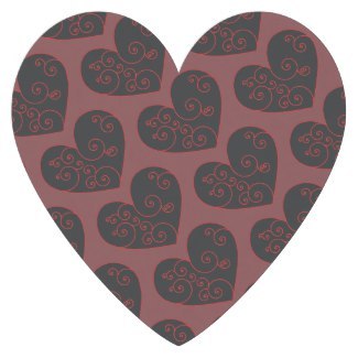 Heart Swirl Paper Coaster