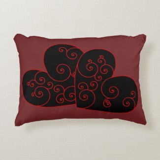 Heart Swirl Accent Pillow
