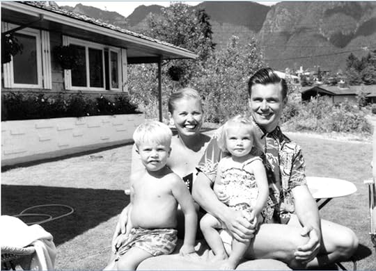 Kent, Marjorie, Muriel and Eric Lindsay at their British Properties home late 1950s