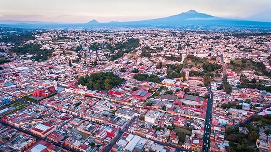 Aerial view of Tlaxcala, Mexico