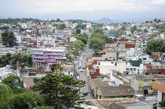 Aerial view of the city of Xalapa, Veracruz, Mexico