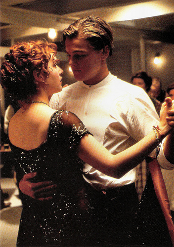 Kate Winslet and Leonardo DiCaprio in Titanic (1997)
