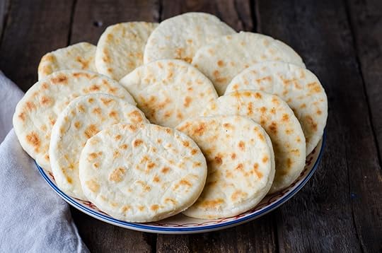 Freshly baked Moroccan flatbread mini