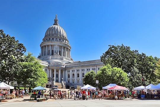 Dane County Madison Farmer's Market in Wisconsin, USA