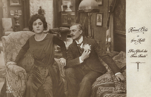 Ressel Orla and Max Ruhbeck in Das Glück der Frau Beate (1918)