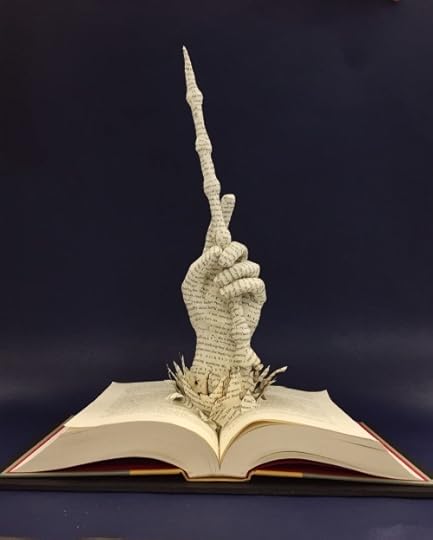 Ohmerlin Book Sculpture Harry Potter