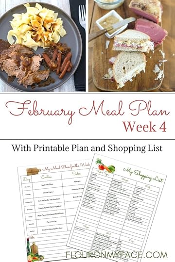 Collage photo for February Weekly Meal Plan Week 4