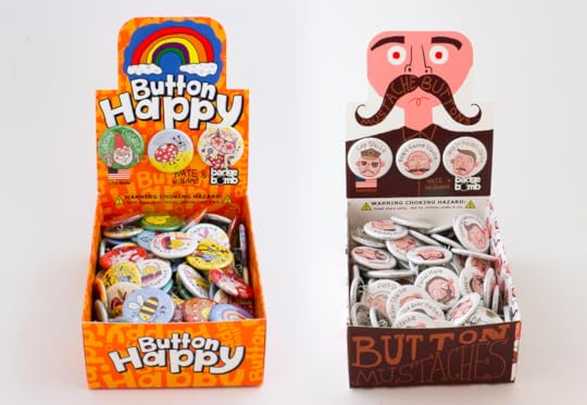 Illustration and Lettering for Badge Bomb Pins and Magnets