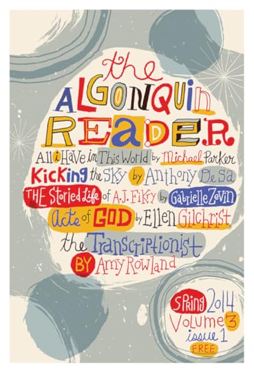 Cover illustration and lettering for Algoniquin Reader