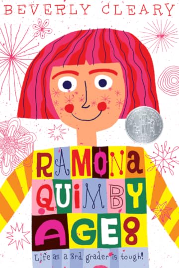 Cover illustration and lettering for Beverly Cleary’s Ramona Quimby Age 8 (not used)
