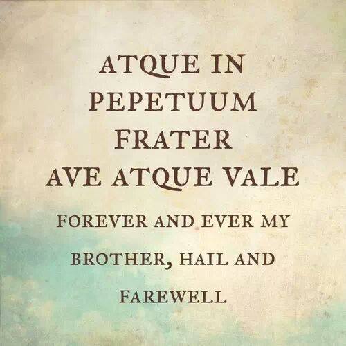 Image result for ave atque vale images