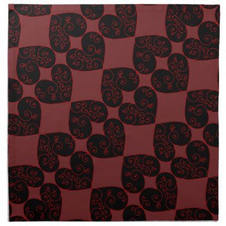 Heart Swirl Cloth Napkin