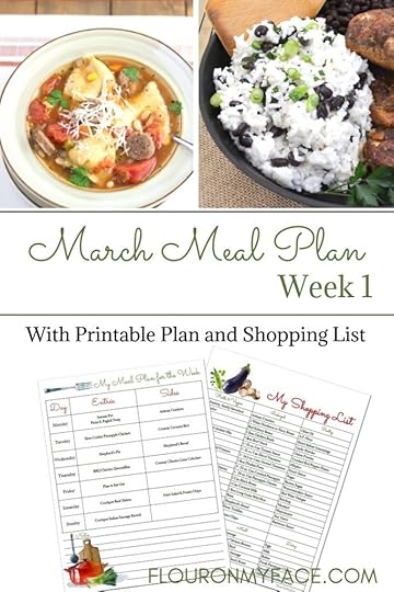 March Weekly Meal Plan 1 image