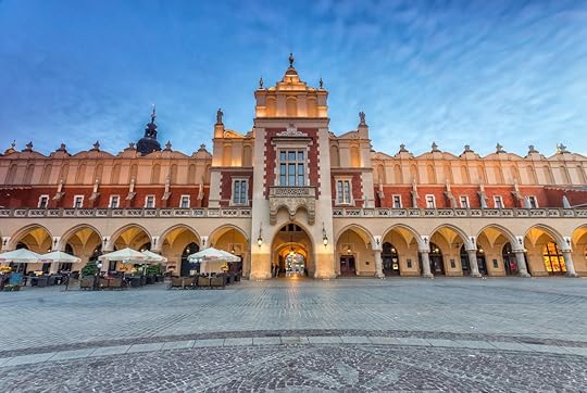 Famous Cloth Hall on Main Market Square in Krakow,