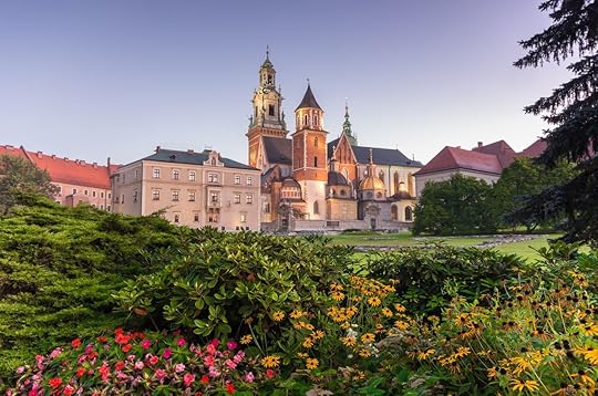Morning view of Wawel cathedral and Wawel castle on the Wawel Hill, Krakow, Poland