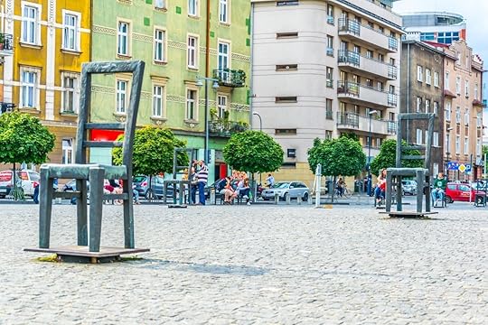 The Krakow Ghetto Memorial in Plac Bohaterow Getta