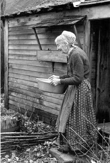 Tasha Tudor carrying water