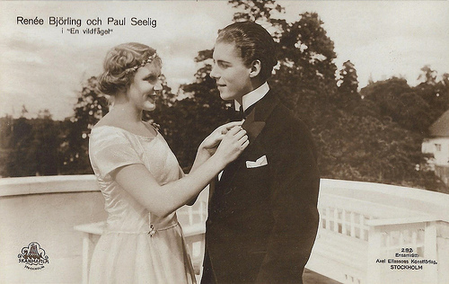 Renée Björling and Paul Seelig in En vildfågel (1921)