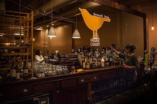 Grinell, Iowa, Prairie Canary bar with bartender