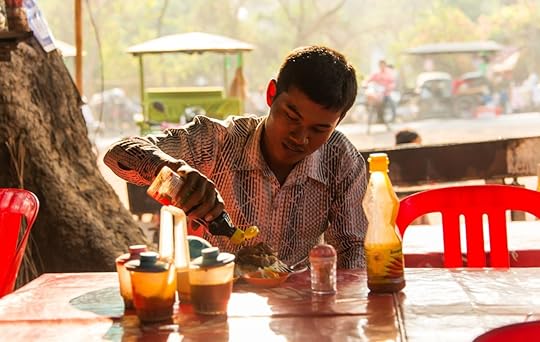 Local street food in Cambodia