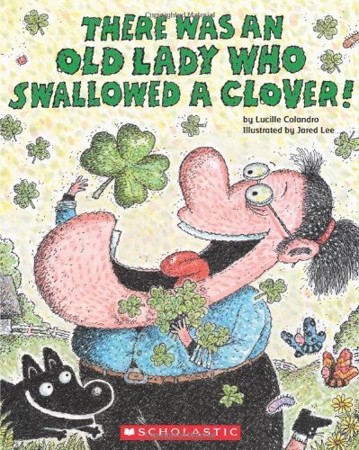 Image result for there was an old lady who swallowed a clover