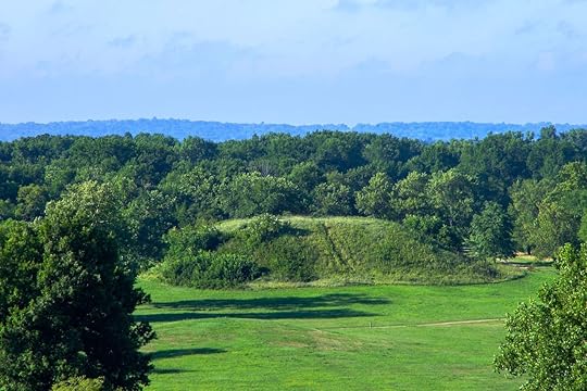 Archeological Structure at Cahokia Mounds State Historic Site, Pre Columbian Native American city in Illinois