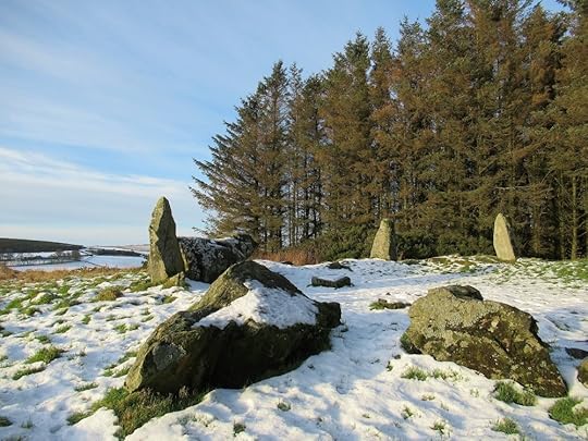 Fallen stones in the foreground