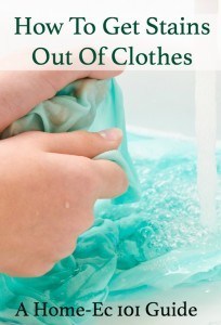 how to remove stains from clothes