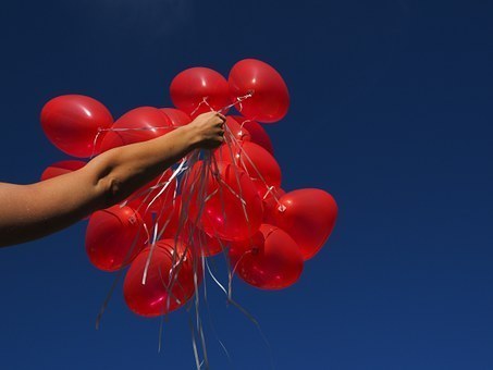 Handful of balloons